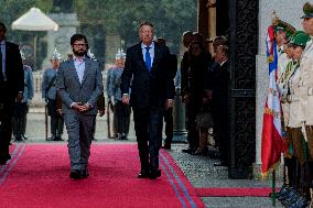 Romanian President Klaus Iohannis Visits Chile